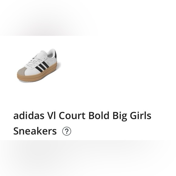 Adidas VL Court Bold Skateboarding Shoes - Black, White, Tan - Picture 2 of 10